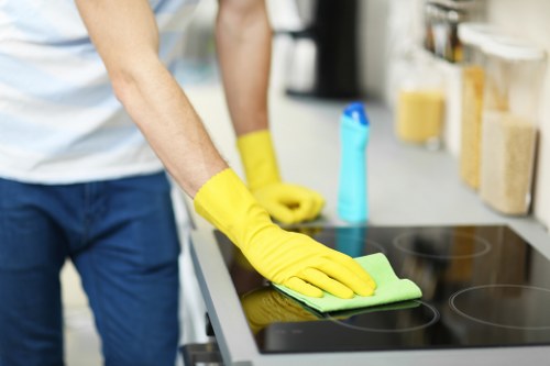 Detailed cleaning of a refurbished Twickenham kitchen