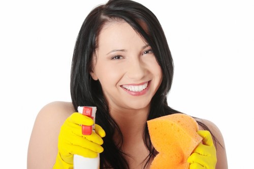 Local cleaner preparing a Twickenham rental property for new guests